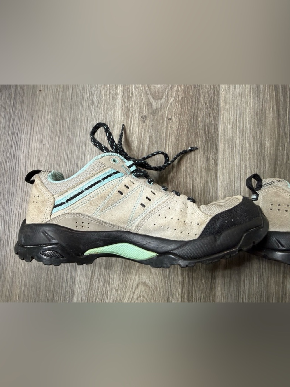 Nike ACG SALBOLIER Suede Hiking Shoes Gray/Sky Blue 380587-007 Women 7 Outdoors - Picture 8 of 15